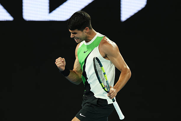 Carlos Alcaraz, debut con victoria en Open de Australia 2026. Foto: gettyimages