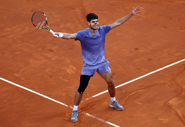 Carlos Alcaraz, duda en Roma 2026. Foto: gettyimages