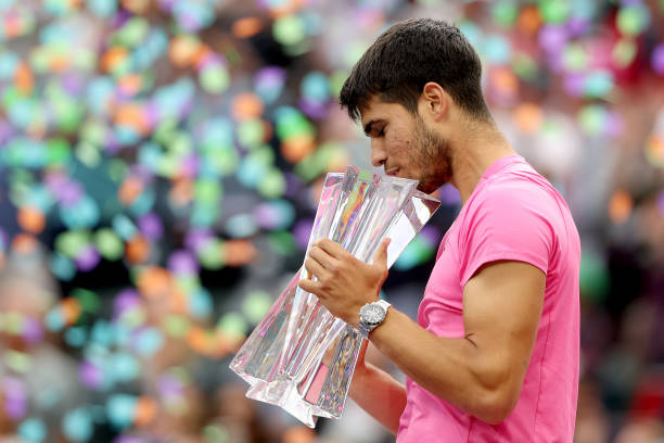 Carlos Alcaraz, en Indian Wells 2023. Foto: gettyimages