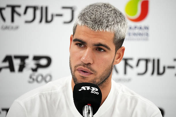Alcaraz habla en Tokio. Foto: gettyimages