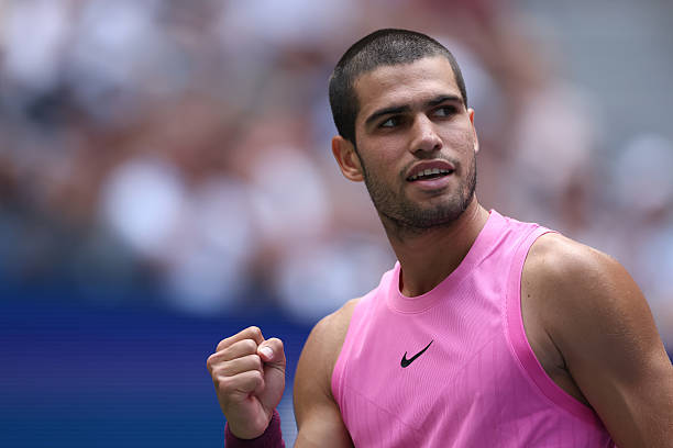 Alcaraz destroza a Lehecka en US Open 2025. Foto: gettyimages