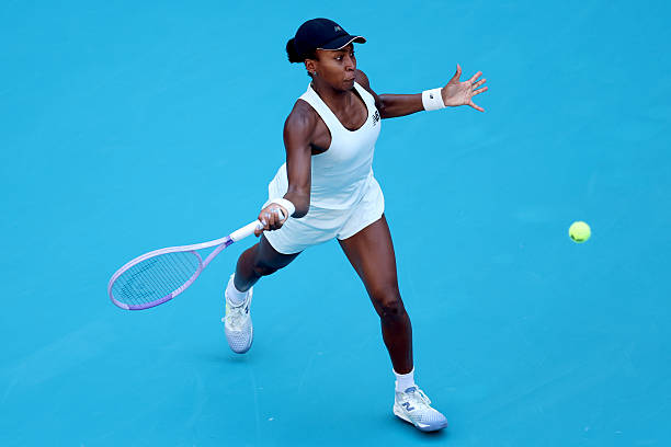 Cori Gauff, luchadora en Miami Open 2026. Foto: gettyimages
