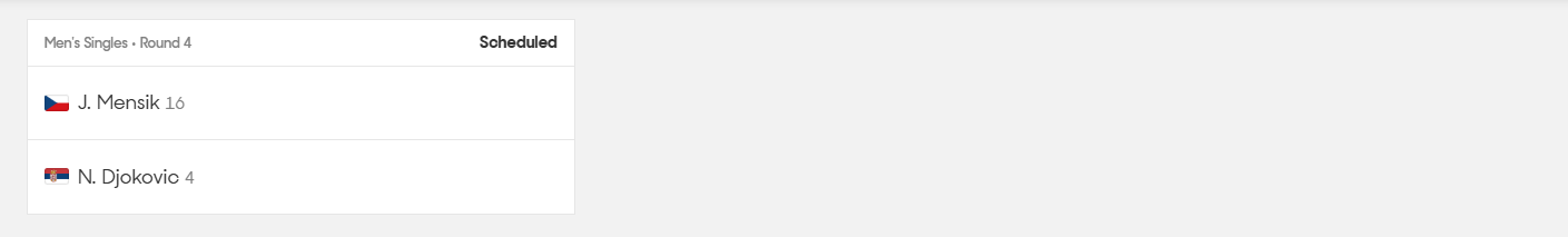 Djokovic, Monday, January 26th, 2026 Australian Open