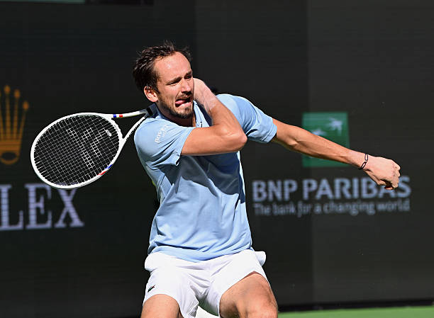 Daniil Medvedev, opciones de ganar a Sinner en Indian Wells. Foto: gettyimages