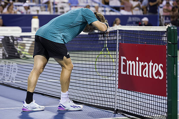 Davidovich, during a missed opportunity in the Washington final. Source: Getty