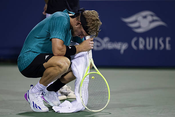 Davidovich a gaspillé trois balles de match en finale de Washington contre De Miñaur. Source: Getty