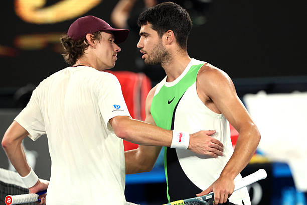 De Miñaur, incapaz de tumbar a Alcaraz. Fuente: Getty