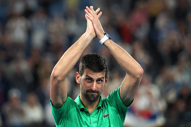 Djokovic, tras tumbar a Sinner en Australia. Fuente: Getty