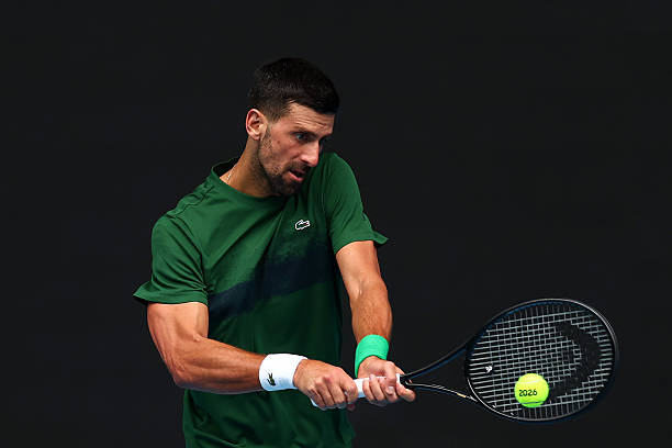 Novak Djokovic in Melbourne. Photo: gettyimages