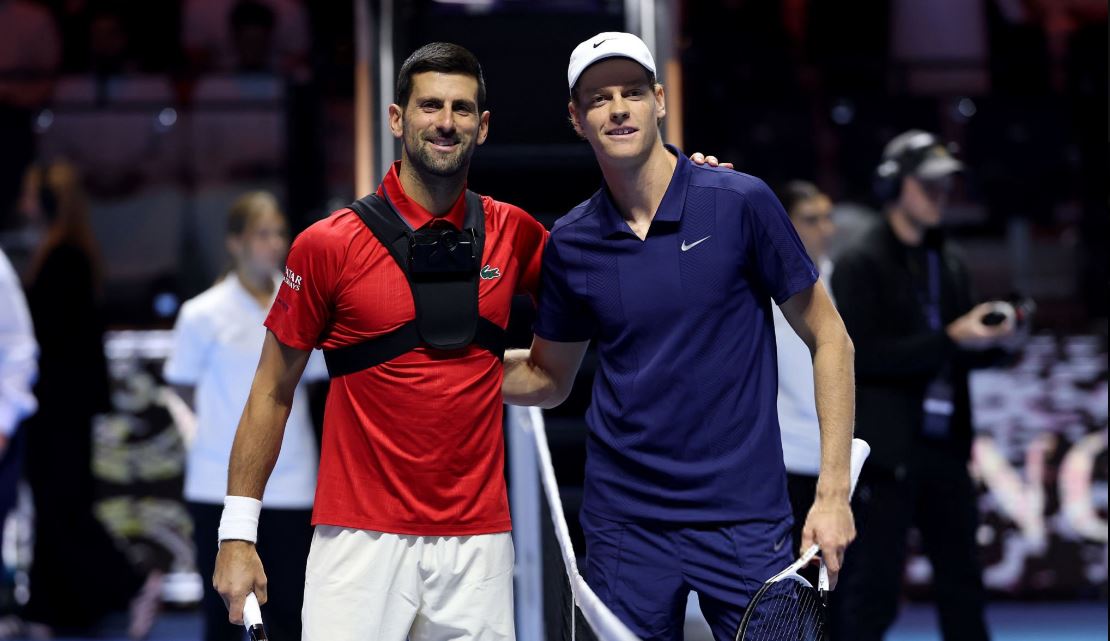 Djokovic y Sinner en la Six Kings Slam