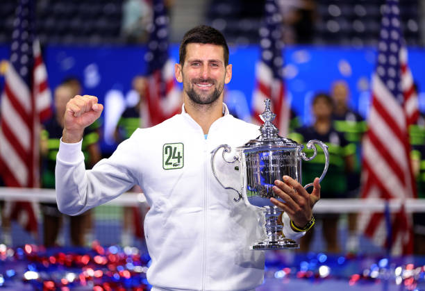 Novak Djokovic ganó su 24º título de Grand Slam en el US Open. Foto: gettyimages