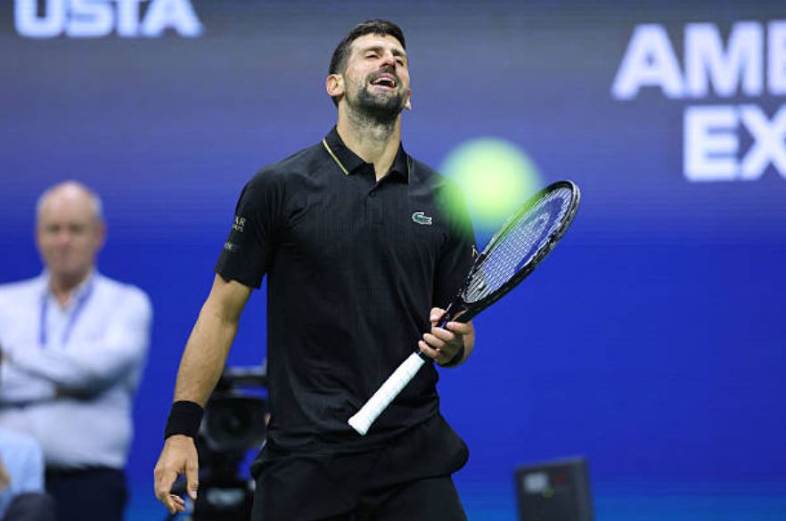 Novak Djokovic at the US Open 2025. Photo: Getty