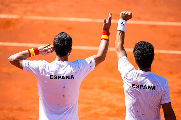 Martínez y Munar celebraban así su triunfo en dobles. Fuente: Getty