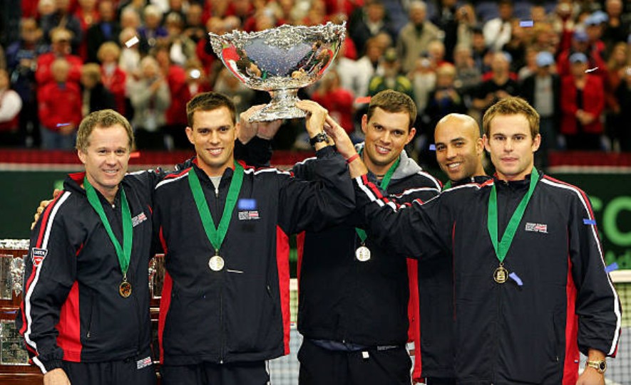 États-Unis avec la Coupe Davis 2007. Photo : Getty
