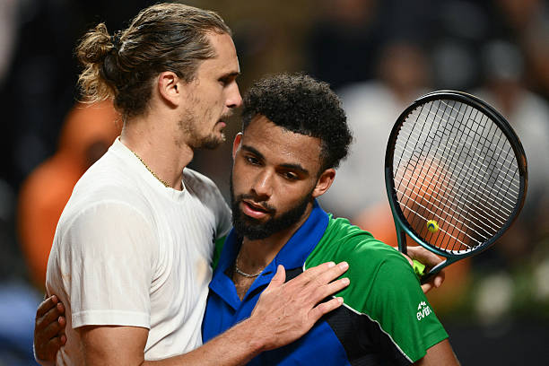Fils, after the match vs Zverev in Rome. Source: Getty