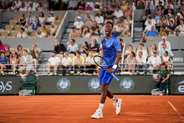 Gael Monfils, emotion. Photo: gettyimages