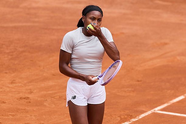 Gauff, durante sus primeros entrenos en Roma. Fuente: Getty