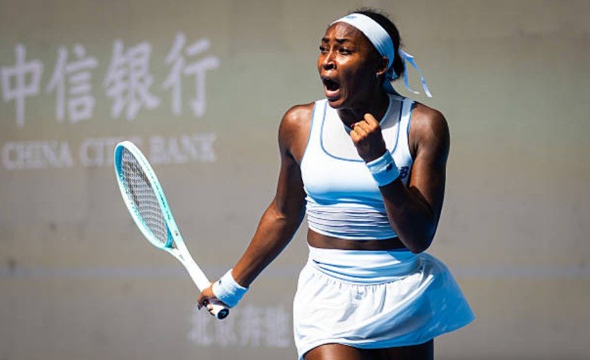 Cori Gauff at WTA Beijing 2025. Photo: Getty