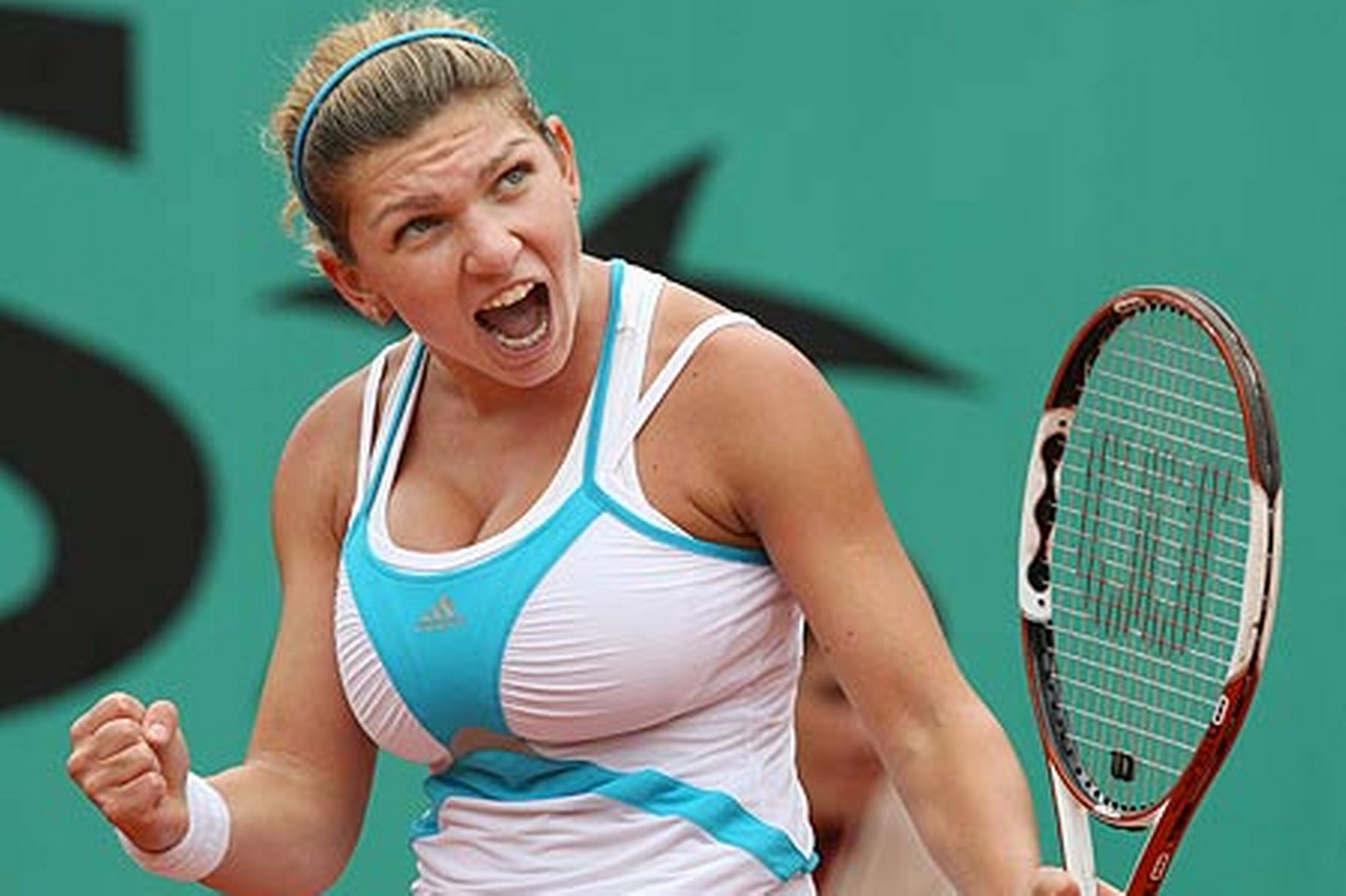 Simona Halep, pechos grandes. Foto: gettyimages