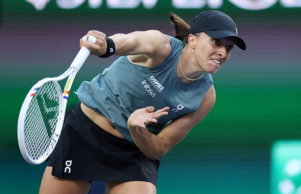 Iga Swiatek, en Indian Wells. Foto: gettyimages