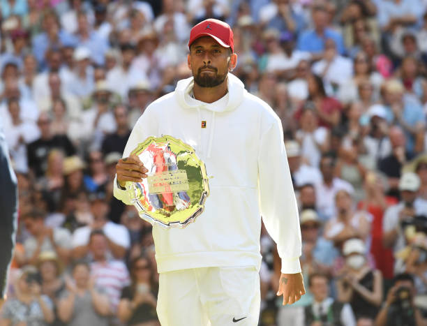 Nick Kyrgios, ricordi di Wimbledon 2022. Foto: gettyimages