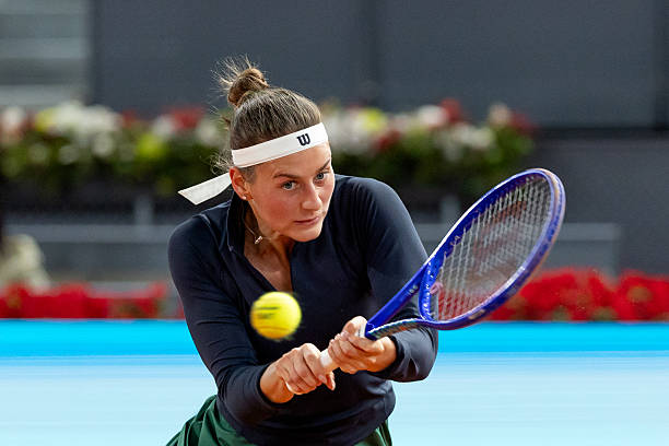 Marta Kostyuk habla como finalista de Madrid. Foto: gettyimages