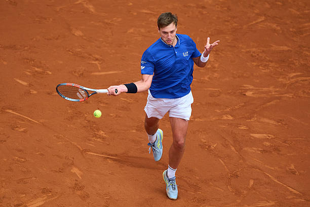 Medjedovic pendant le Conde de Godó. Source: Getty