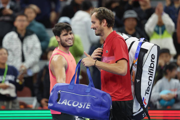 Medvedev, relazione con Alcaraz. Foto: gettyimages