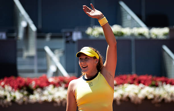 Mirra Andreeva, emotions in Madrid. Photo: gettyimages