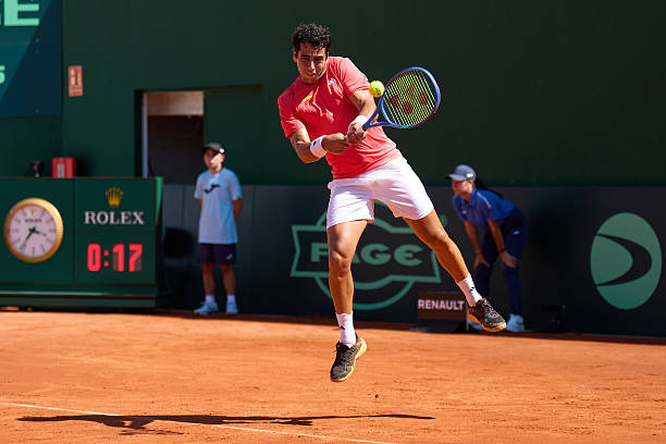 Jaume Munar, pendant son match contre Moller. Source: Getty