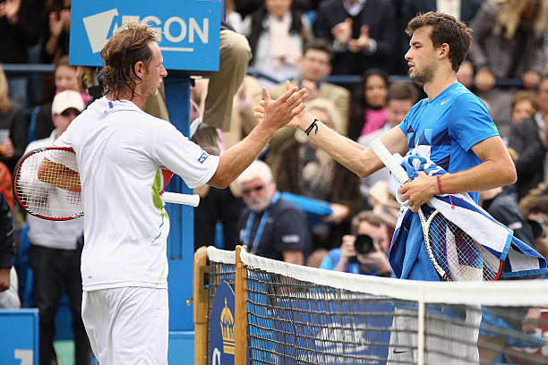 Nalbandian and Dimitrov faced each other at Queen's fourteen years ago. Source: Getty