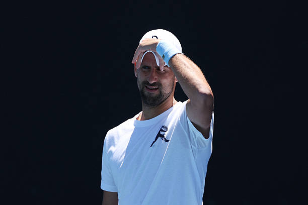 Novak Djokovic, debut against Pedro Martinez at the 2026 Australian Open. Photo: gettyimages