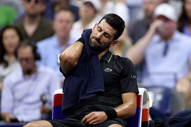 Novak Djokovic at the US Open 2025.