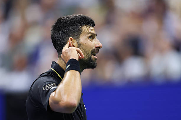 Novak Djokovic en el US Open 2025.