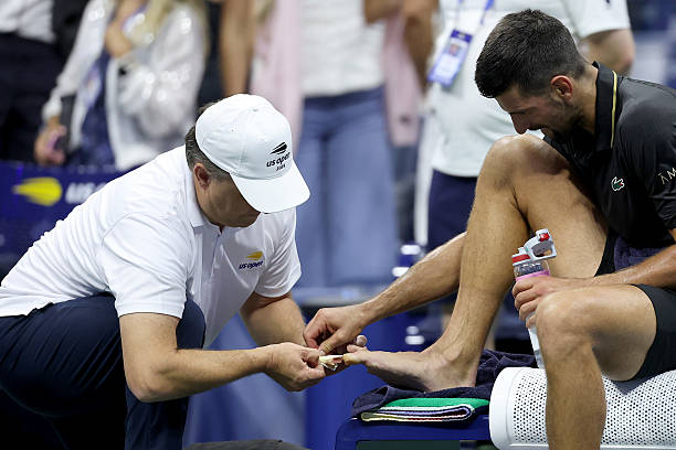 Novak Djokovic at the US Open 2025.