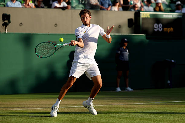 Pablo Carreño, ante Jódar en Wimbledon 2026. Foto: gettyimages