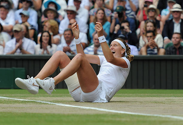 Petra Kvitova at Wimbledon 2014.