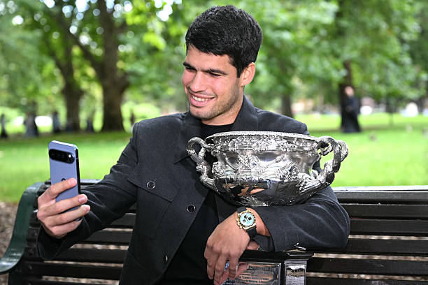 Alcaraz speaks as champion of the Open d'Australia 2026. Foto: gettyimages