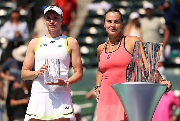 Rybakina habla de Sabalenka en Indian Wells. Foto: gettyimages