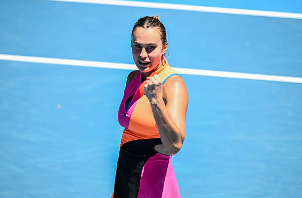 Sabalenka 连续在硬地上参加了 7 个大满贯的决赛。图片来源:Getty