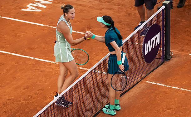 Sabalenka y Cirstea, en Roma. Foto: gettyimages