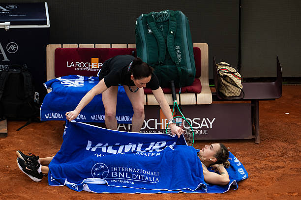 Sabalenka, lesión en Roma. Foto: gettyimages