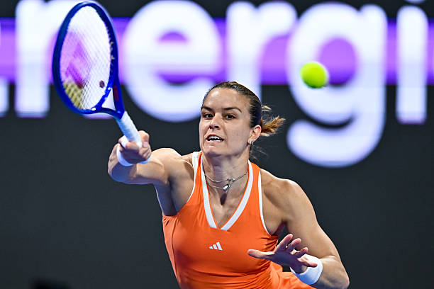 Maria Sakkari is rediscovering her best form in Doha. Source: Getty