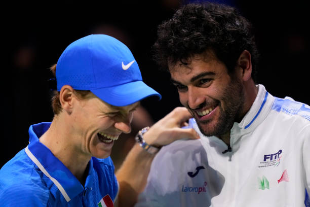 Sinner y Berrettini, amor por Italia. Foto: gettyimages
