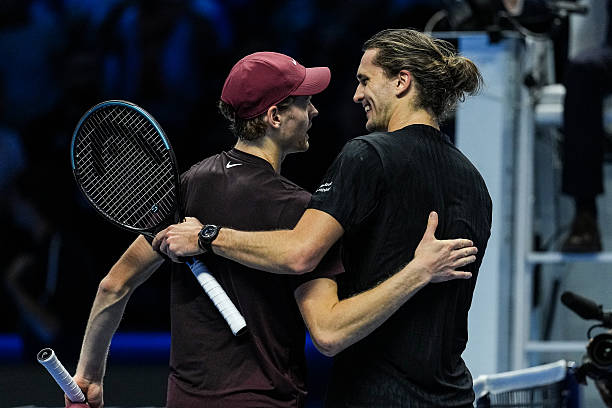 Sinner y Zverev, cara a cara. Foto: gettyimages