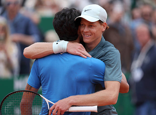 Sinner will return to the world number 1 ranking this Monday. Source: Getty