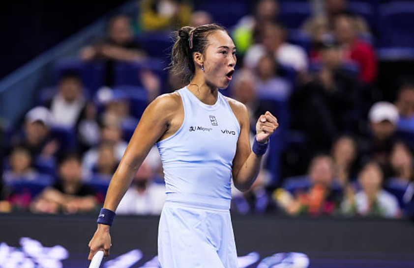 Qinwen Zheng en el WTA Pekín 2025. Foto: Getty