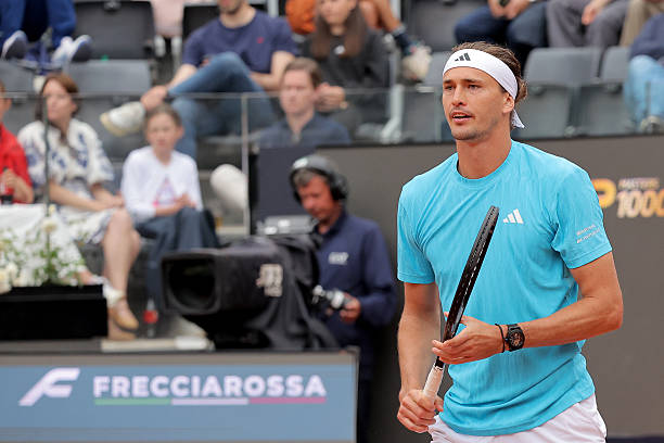 Zverev, absurdo en Roma. Foto: gettyimages