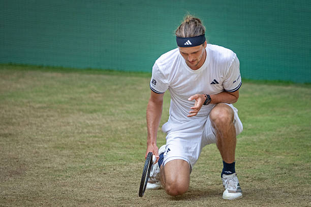 Zverev, problema con gluosa en Halle. Foto: gettyimages