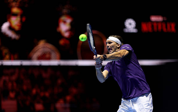 Zverev, problemas de hombro. Foto: gettyimages